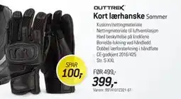 Thansen Kort lærhanske tilbud
