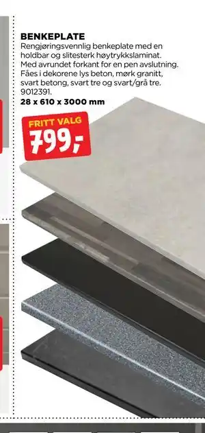 jem & fix BENKEPLATE tilbud