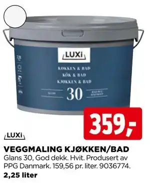 VEGGMALING KJØKKEN/BAD