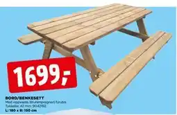 jem & fix BORD/BENKESETT tilbud