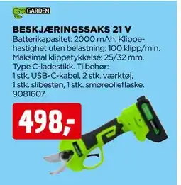 jem & fix BESKJÆRINGSSAKS 21 V tilbud