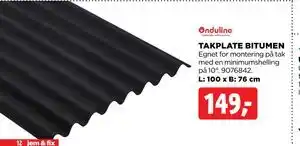 jem & fix TAKPLATE BITUMEN tilbud