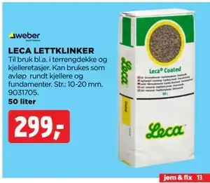 jem & fix LECA LETTKLINKER tilbud