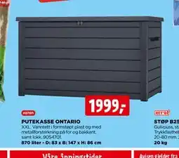 jem & fix PUTEKASSE ONTARIO tilbud