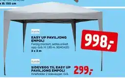 jem & fix EASY UP PAVILJONG EMPOLI tilbud