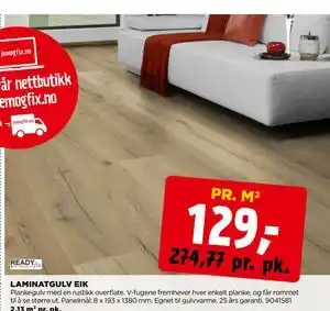 jem & fix LAMINATGULV EIK tilbud