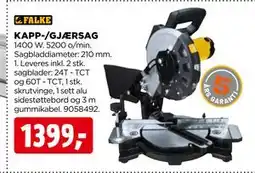 jem & fix KAPP-/GJÆRSAG tilbud