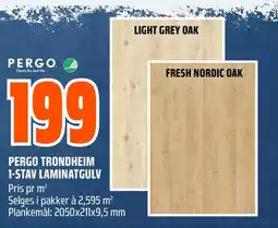 Coop Obs Pergo trondheim 1-stav laminatgulv tilbud