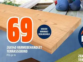 Coop Obs 26x140 Varmebehandlet terrassebord tilbud