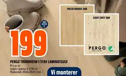Coop Obs Pergo trondheim 1-stav laminatgulv tilbud