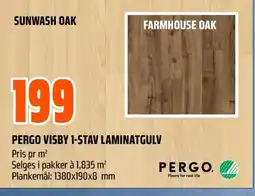 Coop Obs Pergo visby 1-stav laminatgulv tilbud