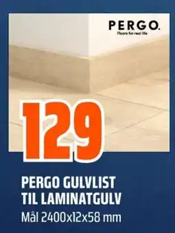Coop Obs Pergo gulvlist til laminatgulv tilbud