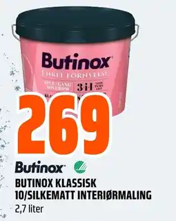 Coop Obs Butinox klassisk 10/silkematt interiørmaling tilbud