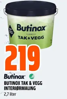 Coop Obs Butinox Tak & vegg interiørmaling tilbud