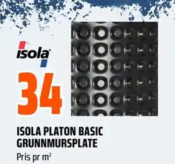 Coop Obs Isola platon basic grunnmursplate tilbud