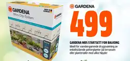 Coop Obs Gardena MDS startsett for balkong tilbud