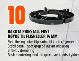 Coop Obs Dakota pidestall fast høyde til flisheller tilbud
