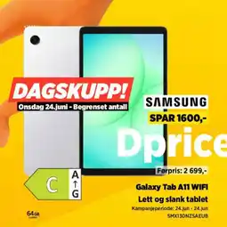 POWER Samsung galaxy tab a11 wifi lett og slank tablet tilbud