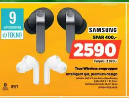 POWER SAMSUNG True Wireless ørepropper Intelligent lyd, premium design Adaptiv ANC 2.0 med Al-optimalisering tilbud