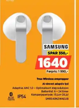 POWER SAMSUNG True Wireless ørepropper Al-drevet adaptiv lyd tilbud