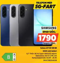 POWER SAMSUNG Galaxy A17 5G 128 GB 5000 mAh batteri tilbud
