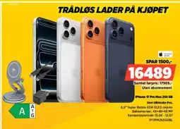 POWER iPhone 17 Pro Max 256 GB Den Ultimate Pro. tilbud