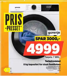 POWER Tørketrommel kapasitet for store familielass tilbud