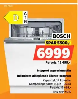 POWER Integrert oppvaskmaskin Inkluderer stillegående Silence-program tilbud