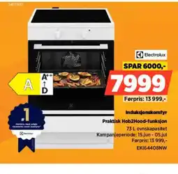 POWER Electrolux Induksjonskomfyr Praktisk Hob2Hood-funksjon tilbud