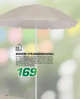 Coop Byggmix Bohem strandparasoll tilbud