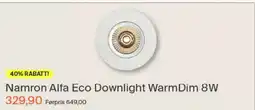 Elektroimportøren Namron Alfa Eco Downlight Warm Dim 8W tilbud
