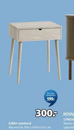 JYSK ILBRO nattbord tilbud