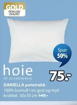 JYSK DANIELLA putetrekk tilbud