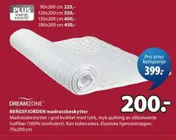 JYSK BERGSFJORDEN madrassbeskytter tilbud