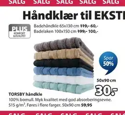JYSK TORSBY håndkle tilbud