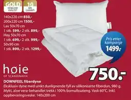 JYSK DOWNFEEL fiberdyne tilbud