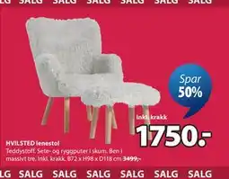 JYSK HVILSTED lenestol tilbud
