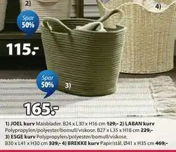 JYSK ESGE kurv tilbud