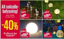 Europris All solcellebelysning! tilbud