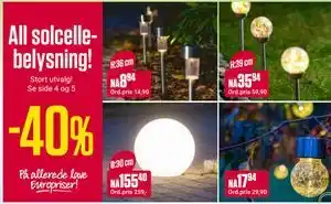 Europris All solcellebelysning! tilbud
