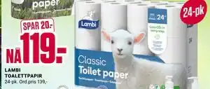 Europris LAMBI TOALETTPAPIR tilbud
