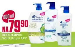 Europris H&S SHAMPOO tilbud