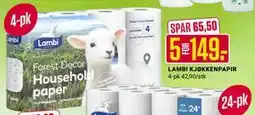 Europris LAMBI KJØKKENPAPIR tilbud