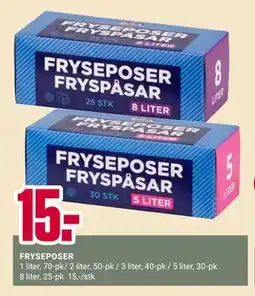 Europris FRYSEPOSER tilbud
