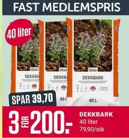 Europris DEKKBARK, Medlemspris tilbud