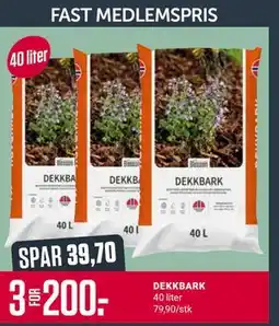 Europris DEKKBARK, Medlemspris tilbud