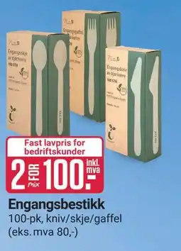 Europris Engangsbestikk tilbud