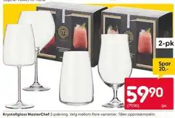 Rusta Krystallglass MasterChef tilbud
