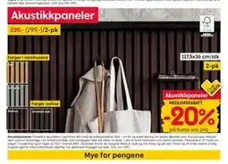 Rusta Akustikkpaneler, Medlemspris tilbud