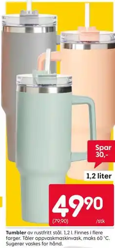 Rusta Tumbler tilbud